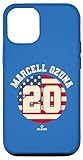 iPhone 14 Pro Marcell Ozuna Vintage Flag Patriotic Atlanta Baseball Case