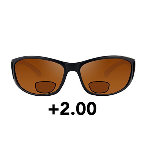 Fortis Wraps Polarized Fishing Sunglasses - 180° Vision, UV400 - (Bifocal), Wraps - Bifocal +2.00, Wraps Bifocal +2.00 - Image 2