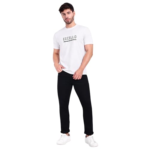 Image of EXCELLO Men's 100% Pure Cotton T-Shirt || Super Soft, Breathable, Premium Material.