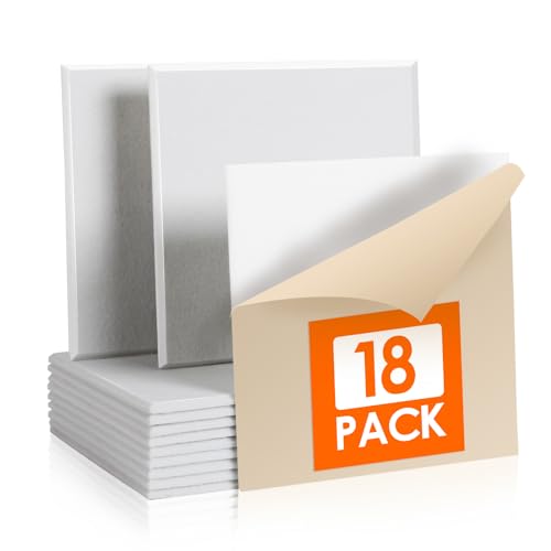 Rdutuok 18 Stück Selbstklebend Akustikplatten,30x30x1 cm Akustik Absorber Akustikpanel Schallschutzplatten für Tonstudio,Büro,Studio,Akustische Behandlung und Wanddekoration,Weiß