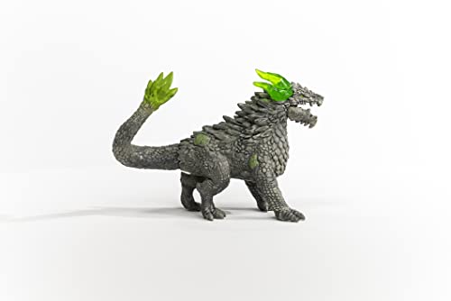 Image of Schleich Eldrador Creatures - 7 inch Stone Dragon Figurine - Fun Fantasy Animal Figure for Imaginative Play for Boys and Girls - Durable Rock Beast Toy - Cool Monster Toys for Kids Ages 7+ | 70149