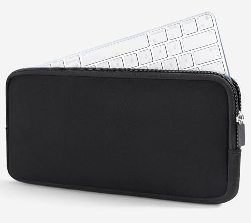 Premium Magic Keyboard Case Sleeve, Gepolsterte Stoßfest Neopren Tasche für 2025-2021 Apple Magic Keyboard w/Out Touch ID A2449 A2450 Zubehör Cover Soft Pouch