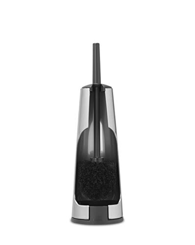 Image of Matt Steel /Black: Brabantia Toilet Brush and Holder - Matt Steel