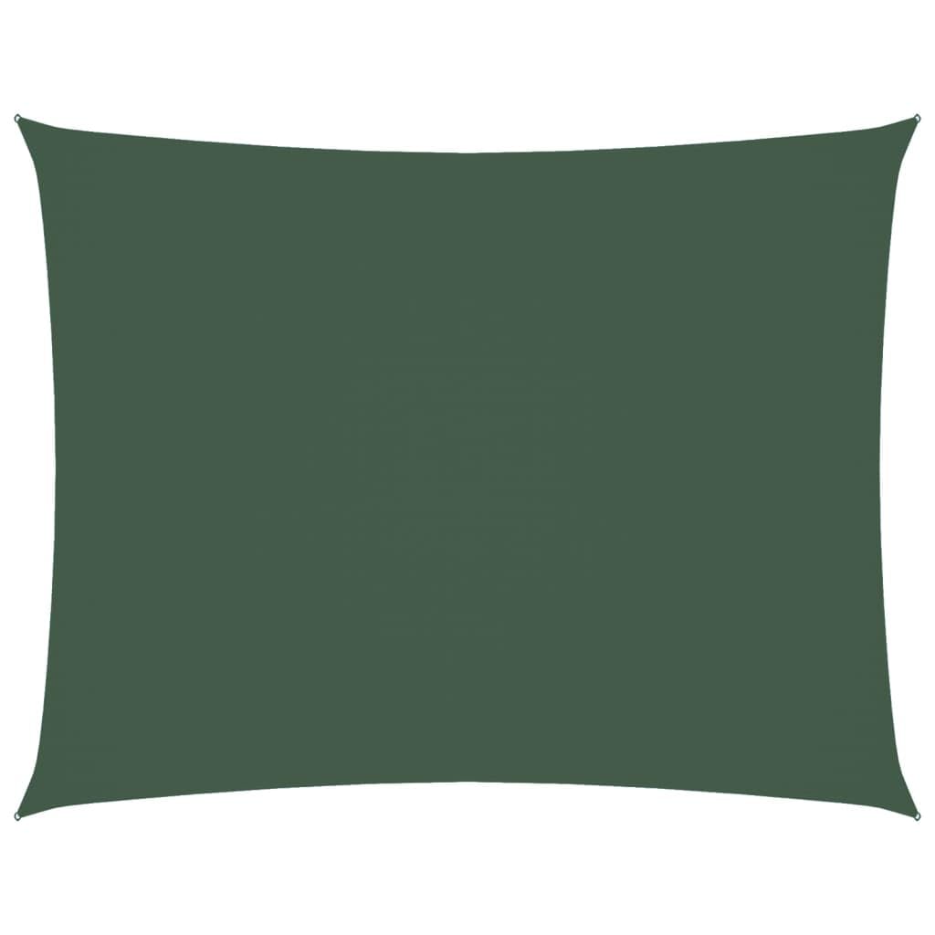 vidaXL Sunshade Sail - Rectangular 2x3.5m Canopy, Dark Green, Water-Resistant - Outdoor Shade for Garden, Terrace, Balcony with UV-Protective Oxford Fabric — image 1