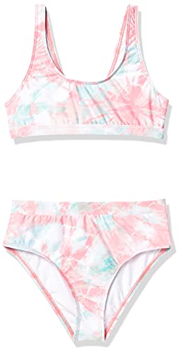 Splendid Girls' Bellini Bralette Bra Set, Fresh Peach, 10 (Big Kids)
