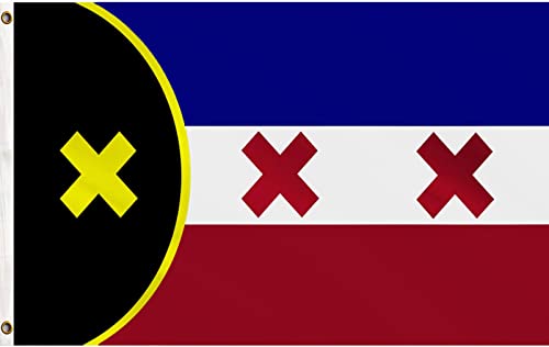 Huanranyx 3X5 Feet Lmanburg Flag Independence Dream SMP Flag - Double Stitched Polyester Banner - Brass Grommets - for College Party Indoor and Outdoor Decorations Poster