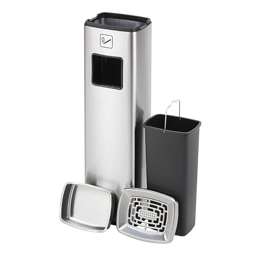 GUQASDV Cenicero de pie, cenicero for Exteriores, cenicero Vertical, cenicero for Entrada de Ascensor, cenicero público for Oficina, Restaurante, Hotel