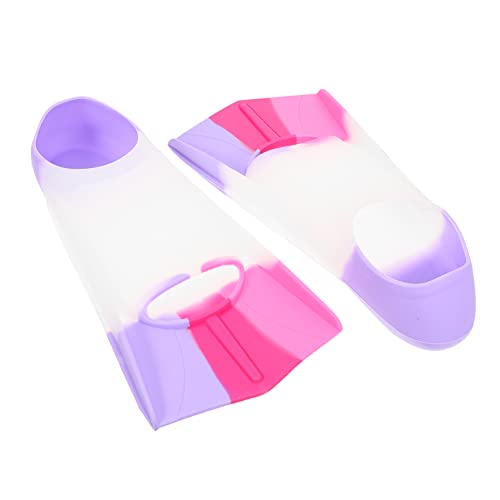 POPETPOP Kid's Snorkeling Fins Set Swimming Fins for Kids Soft Silicone Diving Supplies