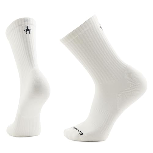 Smartwool Unisex Everyday Athletic Crew Socks - White - Small