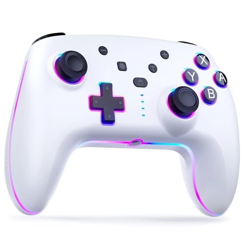 Controller for Switch, Wireless Controller for Switch with RGB Li...