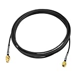 BINGFU SMA Male to SMA Female Bulkhead Mount RG174 Antenna Extension Cable 3m 10 feet Compatible with 4G LTE Router Gateway Mobile Cellular RTL SDR Dongle Receiver