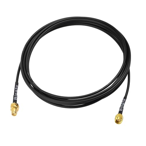 BINGFU SMA Male to SMA Female Bulkhead Mount RG174 Antenna Extension Cable 3m 10 feet Compatible with 4G LTE Router Gateway Mobile Cellular RTL SDR Dongle Receiver