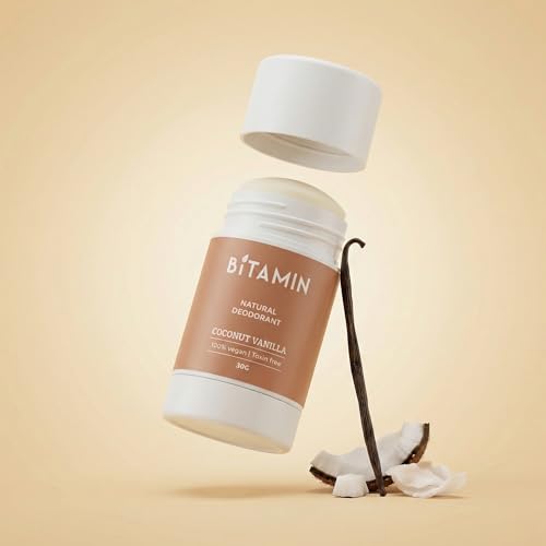 Image of Bitamin Natural Deodorant India's First 5% Vitamin C Deodorant Made in India Vegan Fragrance NO Aluminium, Parabens, Alcohol, Triclosan (coconut vanilla)