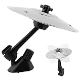 Car Cymbal Air Vent, Mini Drum Cymbal for Dashboards, Fun Musical Car Accessory for Road Trips Music Lovers, Easy Clip on Crash Cymbals for All Vehicles(COLOR:Silver)