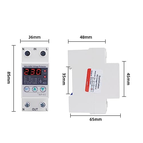 Relais haute et basse tension 63A LCD protégeant vos équipements - 3