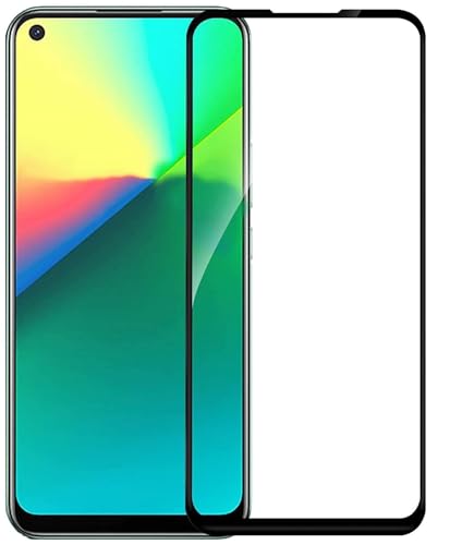 Image of HD Tempered Glass Screen Protector Compatible For Realme C17, 7i With Edge To Edge Coverage And Easy Installation Kit