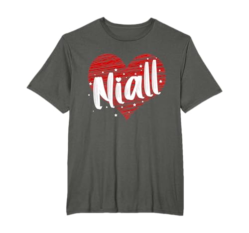 Funny Personalized Name Niall Heart I Love Niall Meme T-Shirt