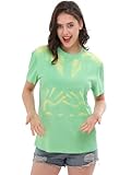 AINIKO Unisex Adult Heat Reactive Color Changing T-Shirt, Crew Neck Cotton Short Sleeve Tee Green
