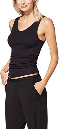 Tommy John Women's Second Skin Pajama Pants - Comfortable Soft Sleep & Lounge Bottoms for Women (Elastic Band, Black, Small)