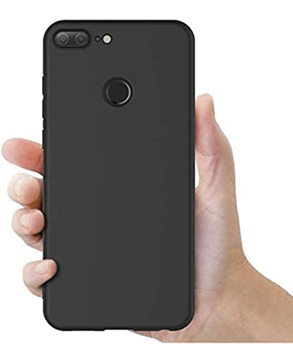 Image of Mobile Back Cover Case for Honor 9 Lite, Al00 /Al10 /Tl10 (Silicone Case|CameraProtection|Black SC1510)