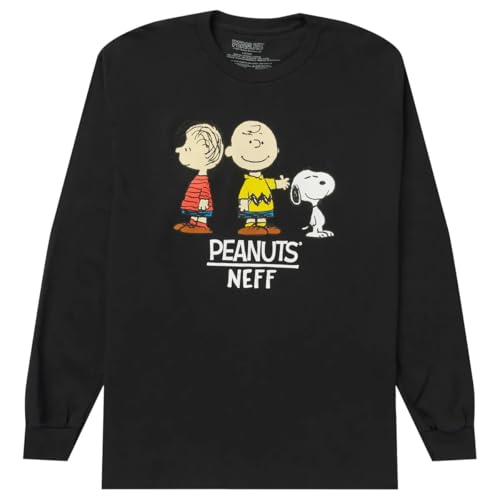 Peanuts Neff Men's Snoopy And Friends Adult Long Sleeve Graphic Print T-Shirt (X-Large)