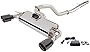 XFORCE ES-FRS16-VMKSB-CBS 3' Cat-Back Exhaust System with VAREX Muffler and SmartBox Controller for 2016-2018 Ford Focus RS AWD Turbo; 304 Stainless Steel Pipework w/Polished Muffler & Dual Black Tips