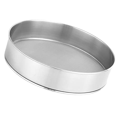 ELAYARD Tamizador de Inoxidable Malla Fina para Cernir Azúcar y Polvos Colador Redondo Manual para Repostería y Cocina Filtro para Tamizado Eficaz