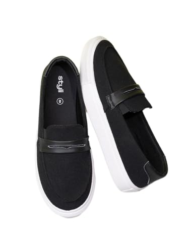 Men 7011887601 Breathable Slip On Lightweight Shoes Black, 41 EU