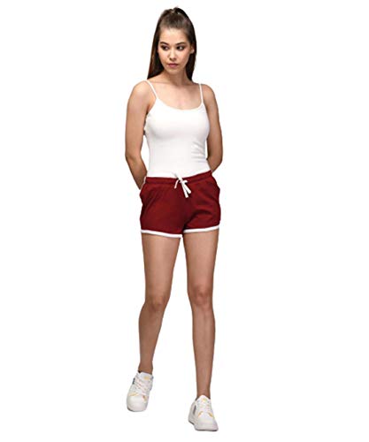 Image of KOTTY Women's Night Shorts(Purple&Maroon,28)