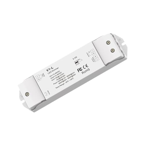 Contrôleur LED 12V-24V 15A gradateur Push Dim pour bande lumineuse monochrome