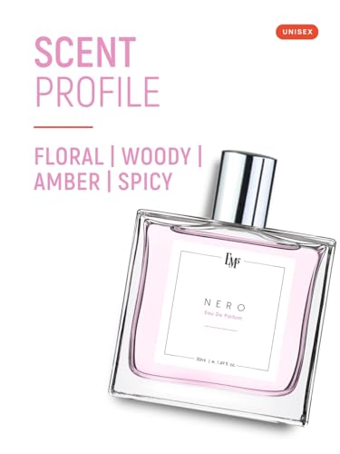 Image of EM5 Nero Unisex Perfume Spray for Men & Women | Spicy Rose Woody | EDP Strong & Long Lasting Fragrance | Luxury Gift for Men /Women