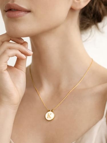Image of Rubans Demi Fine Stainless Steel Alphabet Pendant CZ Gift for Women & Girls