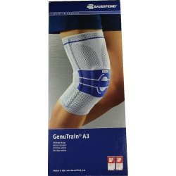 Genutrain A3 Bandage Genou Droit - Genouillère Arthrose, Orthèse Rotulienne Titane T6