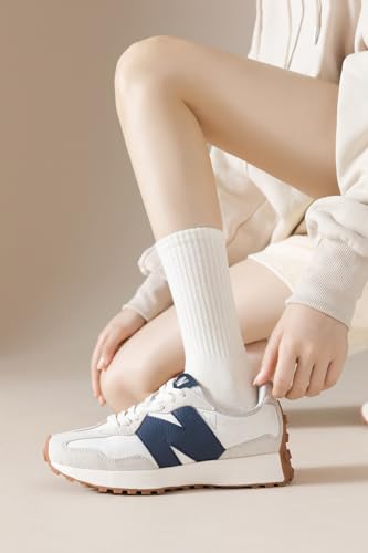 Irisbear Cushion Crew Socks for Women Cotton Running Hiking Athletic Long Socks for Women 5 Pairs4