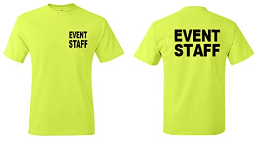 Southern Sisters Event Security T-Shirt Staff Uniform Short Sleeve Safety Yellow High Light Neon