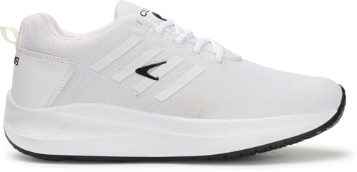 CLYMB Jimmy White Mesh Running Shoes - Image 4