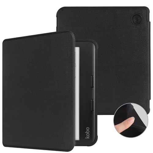 Image of ProElite Cover Case for Kobo Libra 7 inch Cover Case, Smart Flip Case Cover for Kobo Libra 7 inch Support Auto Sleep Wake, Black