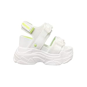 Anthony Wang White Out Platform Sandals- Rave EDM Festival Shoes