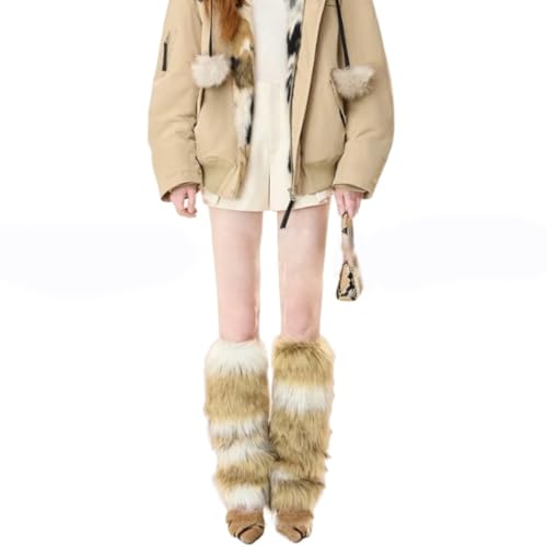 Womens Furry Party Costume Faux Furs Fuzzy Long Cuffs Leg Warmers/Boot Sleeves/Boot Covers Gifts