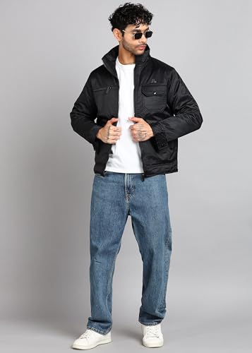Image of Qube by Fort Collins Men's Classic Super Twill Jacket Stylish & Durable Casual Standard Length Winter Jacket for Men