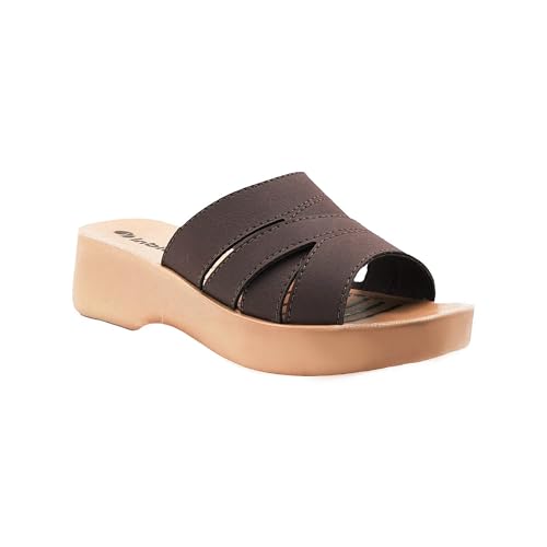 Image of inblu Stylish Fashion Slipper for Women | Comfortable | Lightweight | Anti Skid | Casual Office Footwear (MR02 NT)