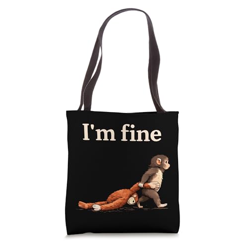 Sad Monkey Punch Meme Con Bolsa Tote Naranja miniatura 1