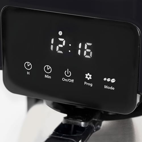 Caso Coffee Taste & Style Duo Thermo – Design-Kaffeemaschine mit Edelstahl, 2 Isolierkannen, Timer, Touch-Bedienung, Aromafunktion, LED-Uhr & 92–96 °C Brühtemperatur – Bild 4