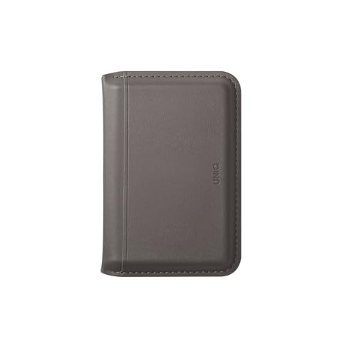UNIQ LYDEN DS PORTEFEUILLE MAGNETIQUE BLOQUANT RFID, GRIS SILE/JAUNE CANARIE, Portefeuille magnétique