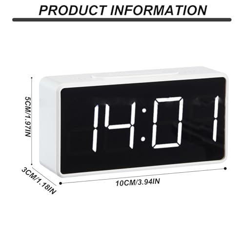 Reloj digital LED para ver la hora sin gafas despertador con brillo tenue y repeticion de alarma 7