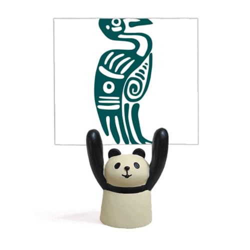 Porte-mémo oiseau Mexique totem et statuette panda pour bureau