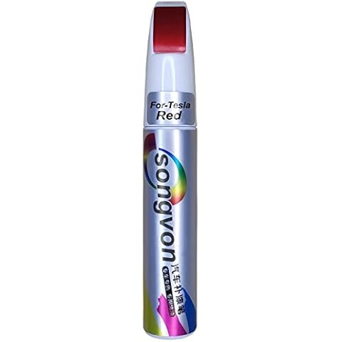 SONGVEN Red Car Touch Up Paint for Tesla Model 3 Y S series (Red) Cover