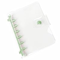 A7 Klarsicht-Ringbuchhülle, PVC-6-Loch-Organizer, nachfüllbares Design, wasser- und staubdicht, für Schüler und Meeting-Notizbuchordner