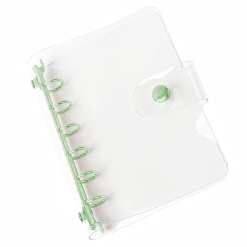 A7 Klarsicht-Ringbuchhülle, PVC-6-Loch-Organizer, nachfüllbares Design, wasser- und staubdicht, für Schüler und Meeting-Notizbuchordner