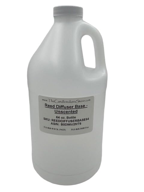 Reed Diffuser Base UnScented (64 oz Bottle) transforms Fragrance and Essential Oils into Reed Diffuser Oils.